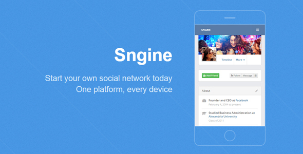 Sngine v2.5.5終極PHP社交网路平台開心版