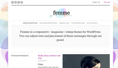 Femme v1.2 Cssigniter Wordpress主題