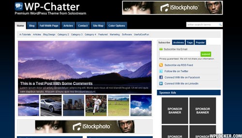 WPChatter v1.0 Solostream高級Wordpress主題