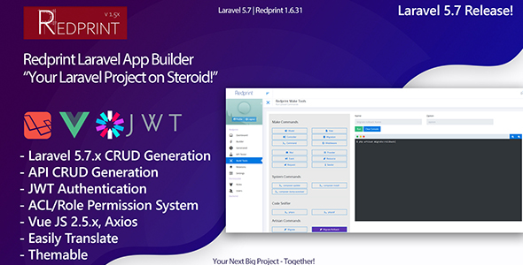 Redprint v1.6.32Laravel App Builder CRUD Generator Plus開心版