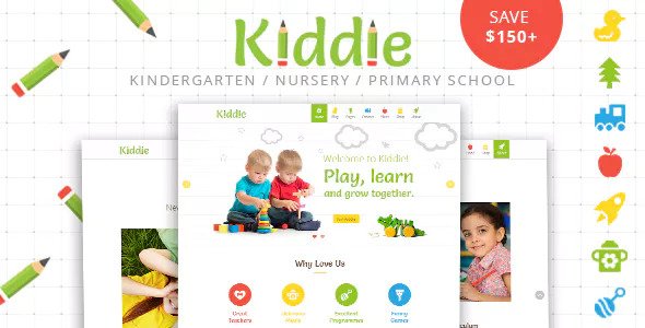 Kiddie v4.0幼兒園和學前班WordPress主題