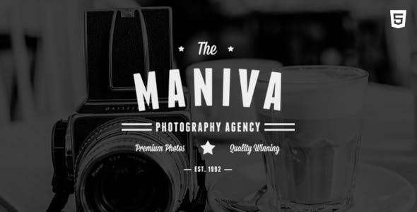 Maniva v1.0攝影機構HTML模板