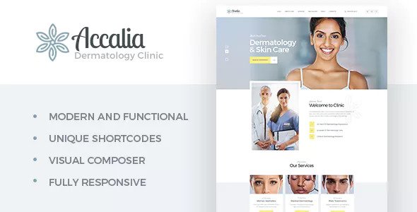 Accalia v1.2.1皮膚病診所WordPress主題