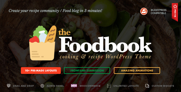 Foodbook v1.1.2 - 食譜社區，博客和食物主題