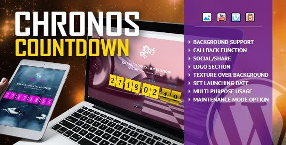 Chronos CountDown v1.0響應式倒計時插件