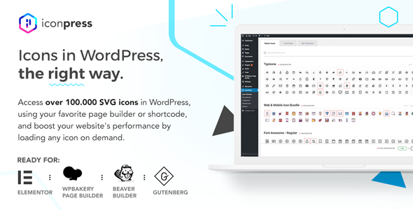 IconPress Pro v1.4.5 WordPress圖標管理插件