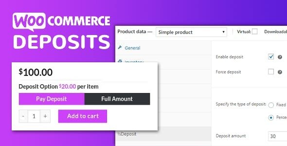 WooCommerce Deposits v2.4.6部分付款訂金插件