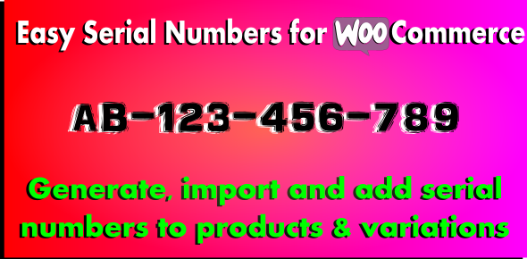 WooCommerceWooCommerce Serial Numbers v1.32 WordPress序列號插件