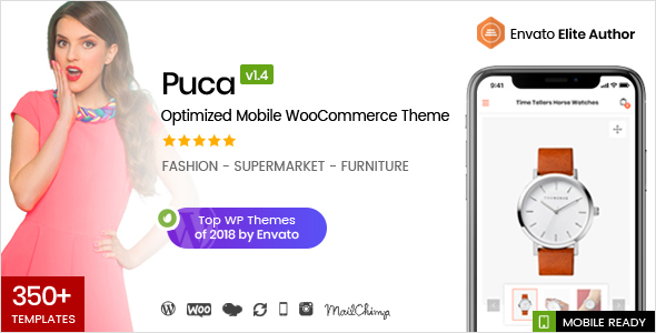 Puca v1.4.3優化的移動WooCommerce主題