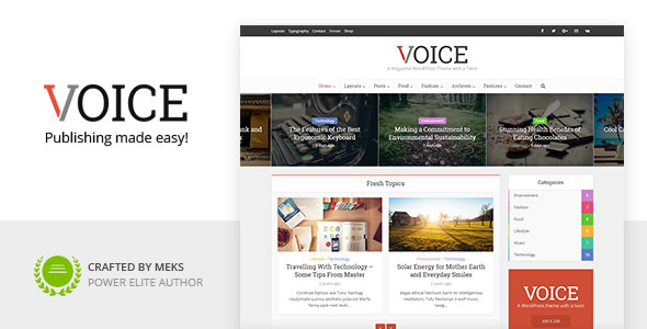 Voice v2.8.4整潔的WordPress新聞/雜誌主題