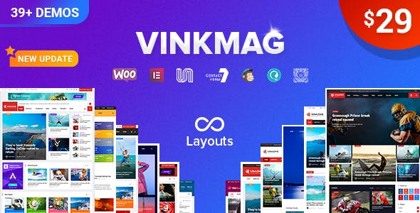 Vinkmag v1.8多概念創意報紙主題