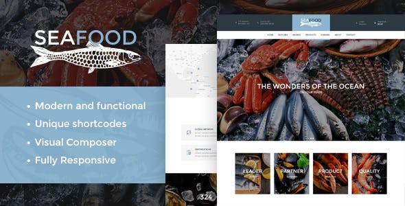 Seafood v1.4WordPress公司餐廳和海鮮主題
