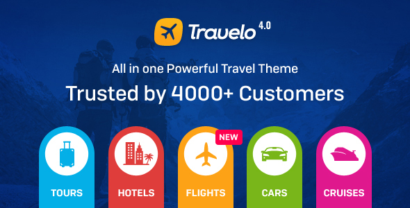 Travelo v4.0.1旅遊/旅遊預訂Wordpress主題