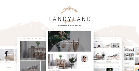 Landyland v1.0響應式清爽博客和雜誌主題