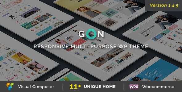 Gon v1.4.5響應式多用途WordPress主題