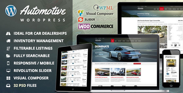 Automotive v10.7汽車經銷商業務WordPress主題