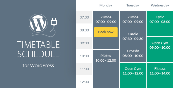 Timetable Responsive Schedule v5.9 響應式計劃時間表